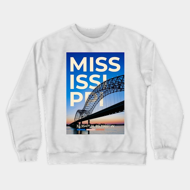 Mississippi Crewneck Sweatshirt by mardavemardave